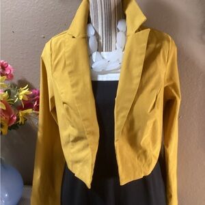 Chic Mustard Women's Crop Jacket
